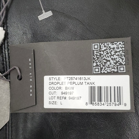 Patterson J. Kincaid PJK droplet peplum tank top - Picture 7 of 9